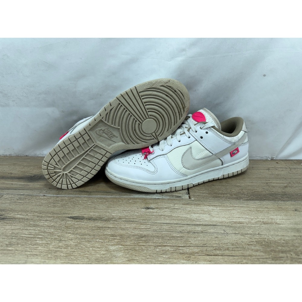 Nike Dunk Low SE 82 Double Swoosh White Sail Pink Teal DX6060-101 Womens 8.5 - Picture 6 of 8
